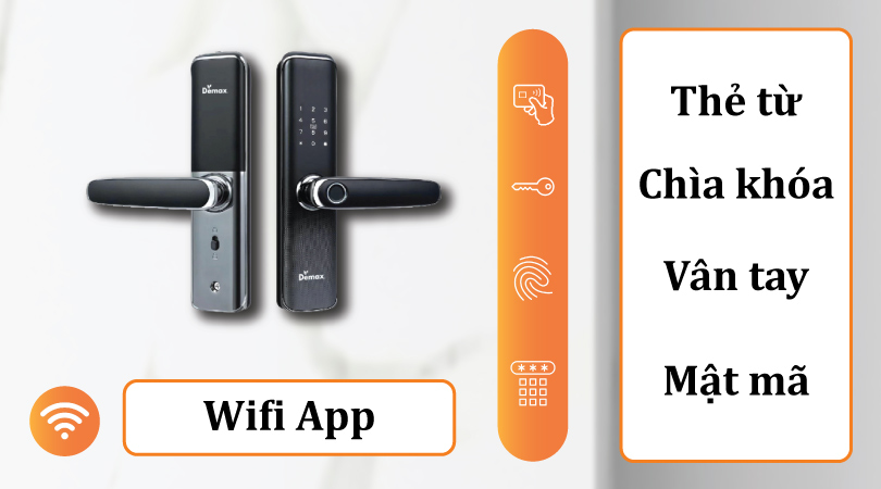 Demax EL268 GS APP Wifi - Cách mở khóa thông minh